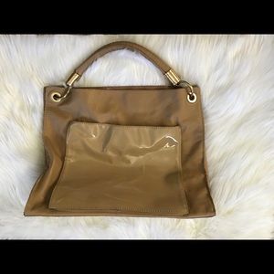 ZAC POSEN Z SPOKE Gorgeous Tan Soft Leather Bag